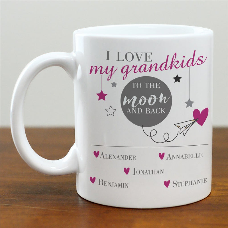 Moon and Back Coffee Mug - Personalized Sentimental Gift Mug - LED Gift Works