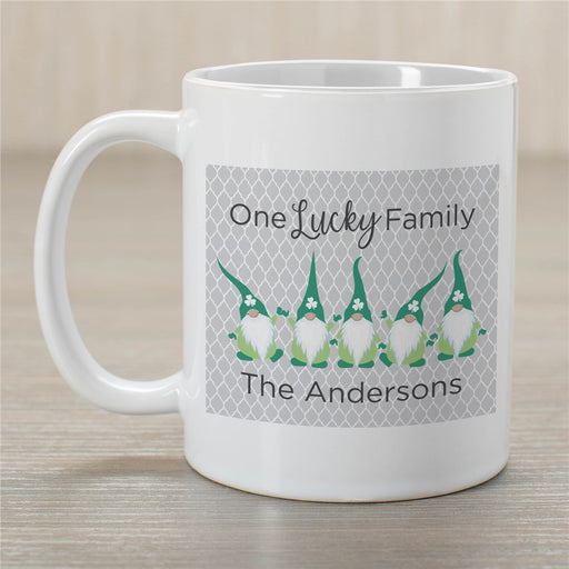 Lucky Gnome Family Mug - Personalized Irish Theme Gift - Way Up Gifts