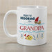 Hooked on Grandpa Mug - Personalized Fishing-Themed Grandparent Gift - Way Up Gifts