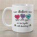 Heartstrings Sisters Mug - Personalized Sister Love Mug - Way Up Gifts