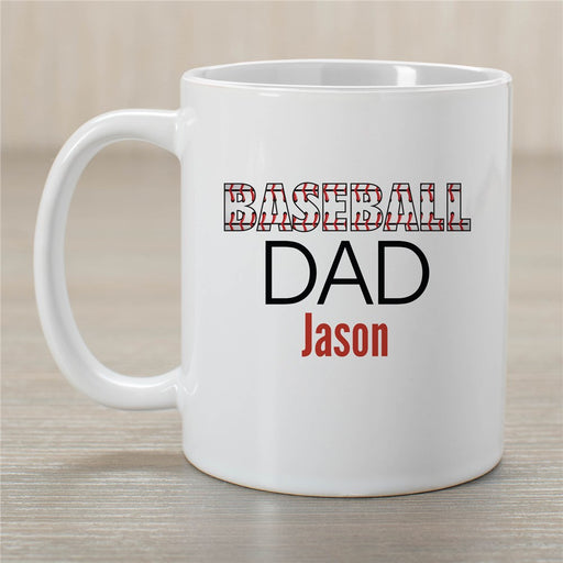 Baseball Dad Mug - Personalized Baseball-Themed Mug for Dads - Way Up Gifts