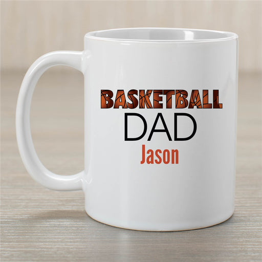 Basketball Dad Mug - Custom Sports Dad Coffee Mug for Basketball Fans - Way Up Gifts