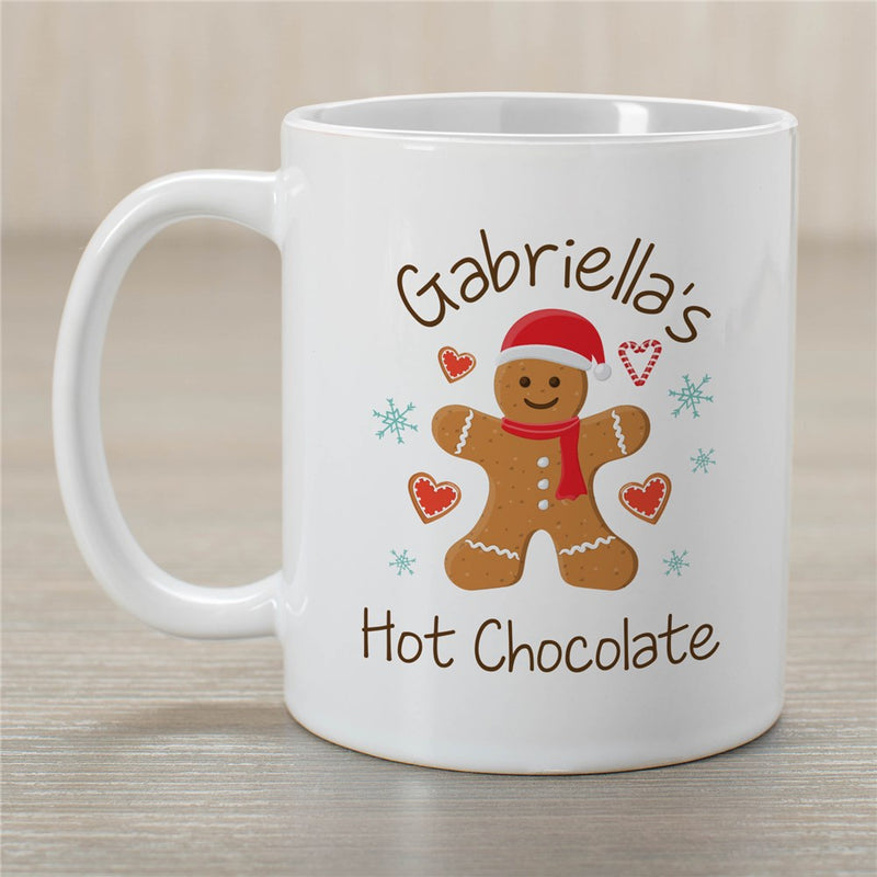 Gingerbread Hot Chocolate Mug - Festive Holiday Mug for Hot Cocoa Lovers - LED Gift Works