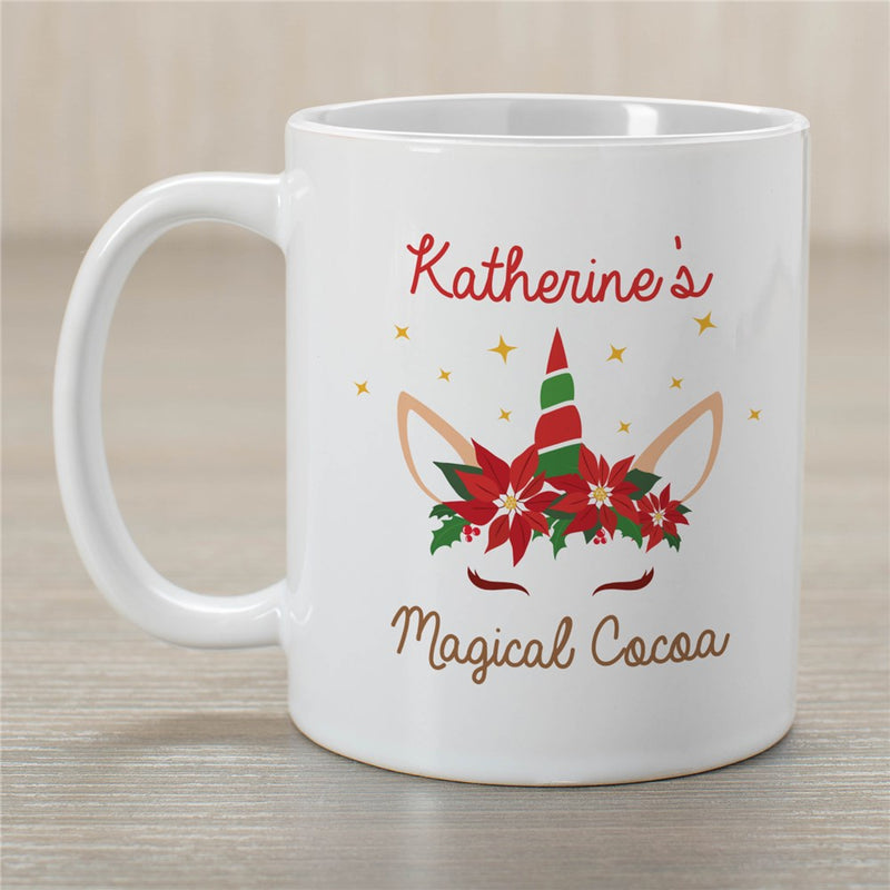 Unicorn Magical Cocoa Mug - Personalized Mug for Kids - LED Gift Works