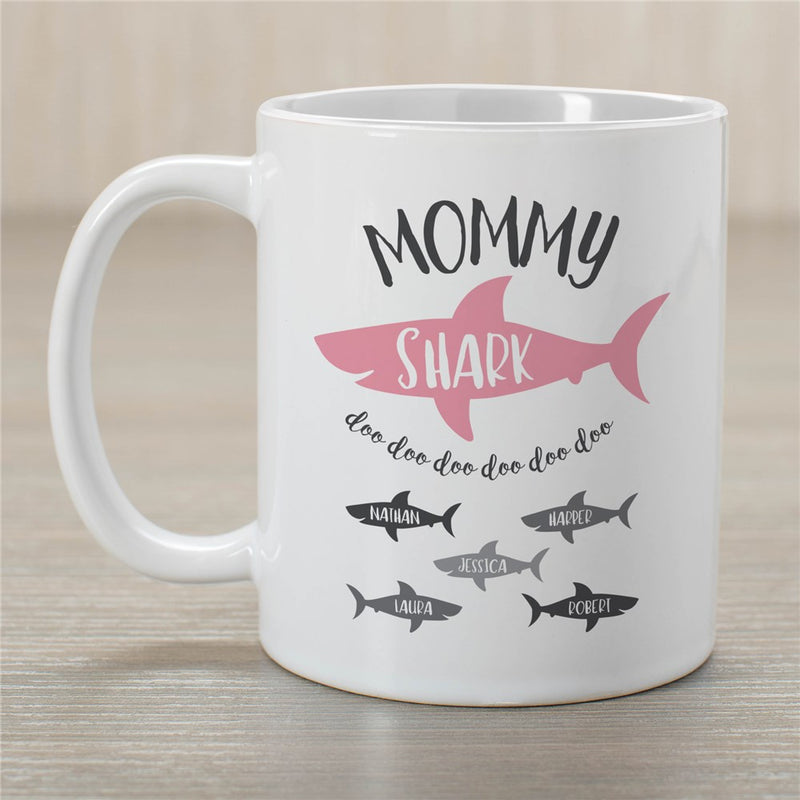 Mommy Shark Coffee Mug - Personalized Fun Mom Mug - LED Gift Works