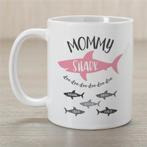 Mommy Shark Coffee Mug - Personalized Fun Mom Mug - Way Up Gifts