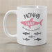 Mommy Shark Coffee Mug - Personalized Fun Mom Mug - Way Up Gifts