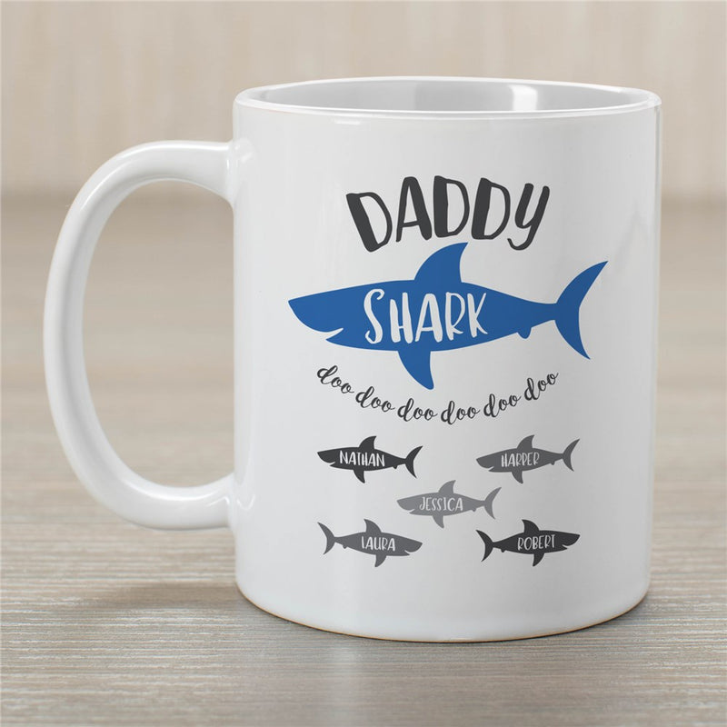 Daddy Shark Coffee Mug - Custom Shark-Themed Mug for Dads - LED Gift Works