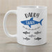 Daddy Shark Coffee Mug - Custom Shark-Themed Mug for Dads - Way Up Gifts
