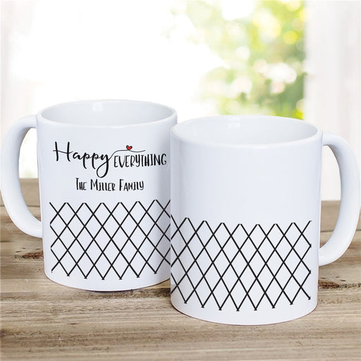 Geometric Happy Everything Coffee Mug - Versatile Holiday & Everyday Custom Mug - Way Up Gifts