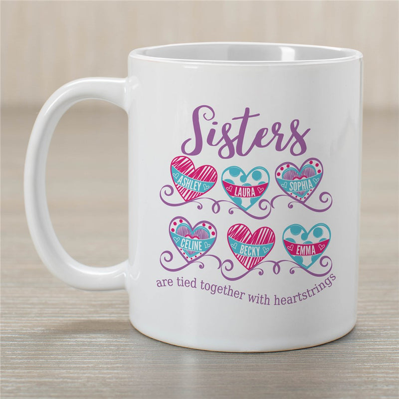 Sisters Coffee Mug - Custom Gift for Sisters - LED Gift Works