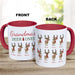 Reindeer Family Mug - Personalized Holiday Family Coffee Mug - Way Up Gifts