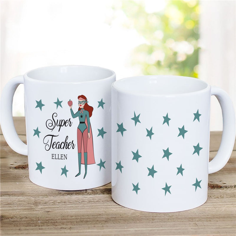 Super Teacher Coffee Mug - Personalized Teacher Gift - LED Gift Works