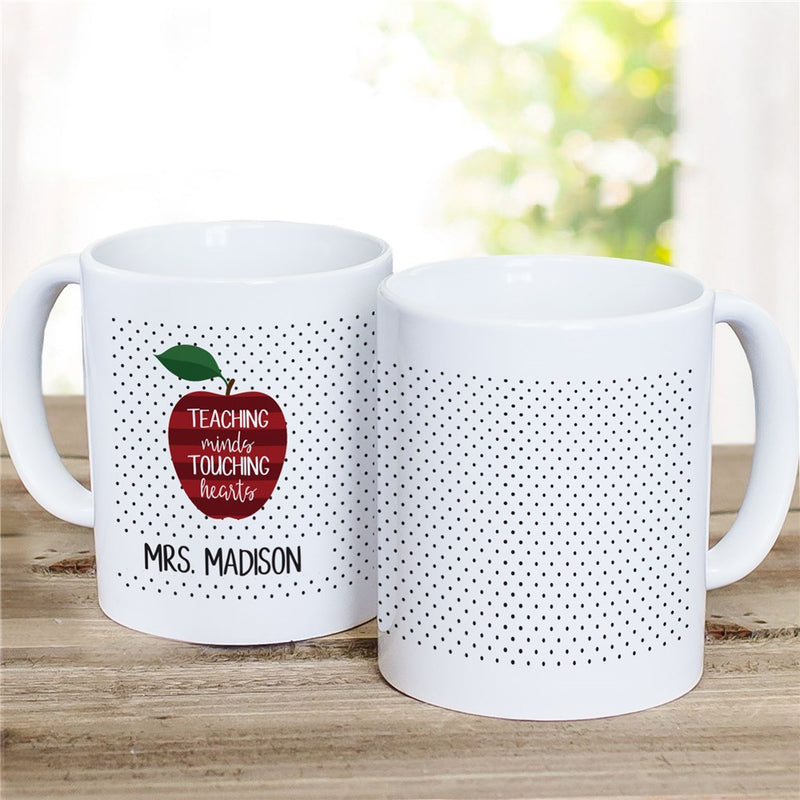 Teaching Minds Touching Hearts Mug - Personalized Teacher Appreciation - LED Gift Works