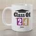 Graduation Coffee Mug - Personalized Grad Mug with Name and Year - Way Up Gifts