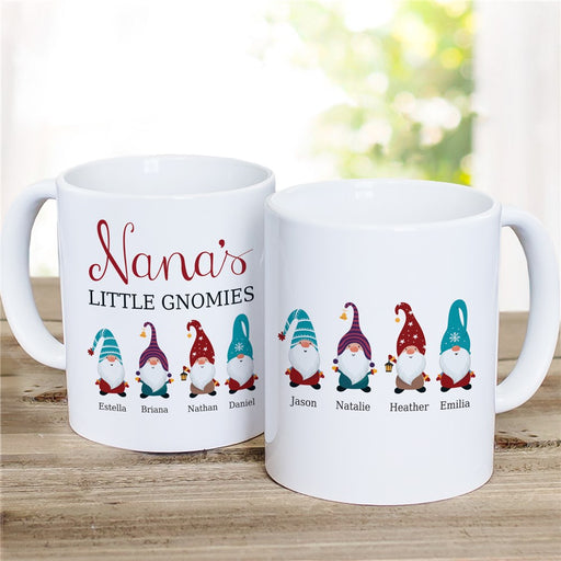 Little Gnomies Coffee Mug - Personalized Cute Gnome Mug - Way Up Gifts