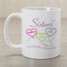 Personalized Sisters Heartstrings Coffee Mug - Meaningful Gift for Sisters - Way Up Gifts