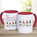 Christmas Gnomies Mug - Festive Gnome-Themed Personalized Christmas Mug - Way Up Gifts