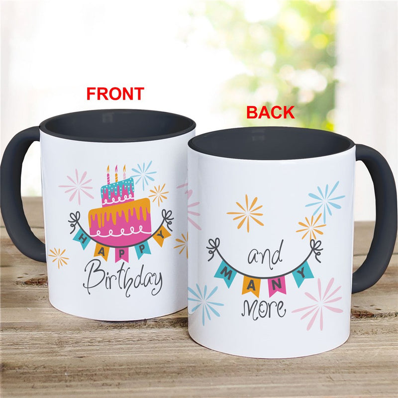 Happy Birthday & Many More Mug - Personalized Birthday Gift - LED Gift Works