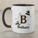 Polka Dot Witch Coffee Mug - Personalized Halloween Mug - Way Up Gifts