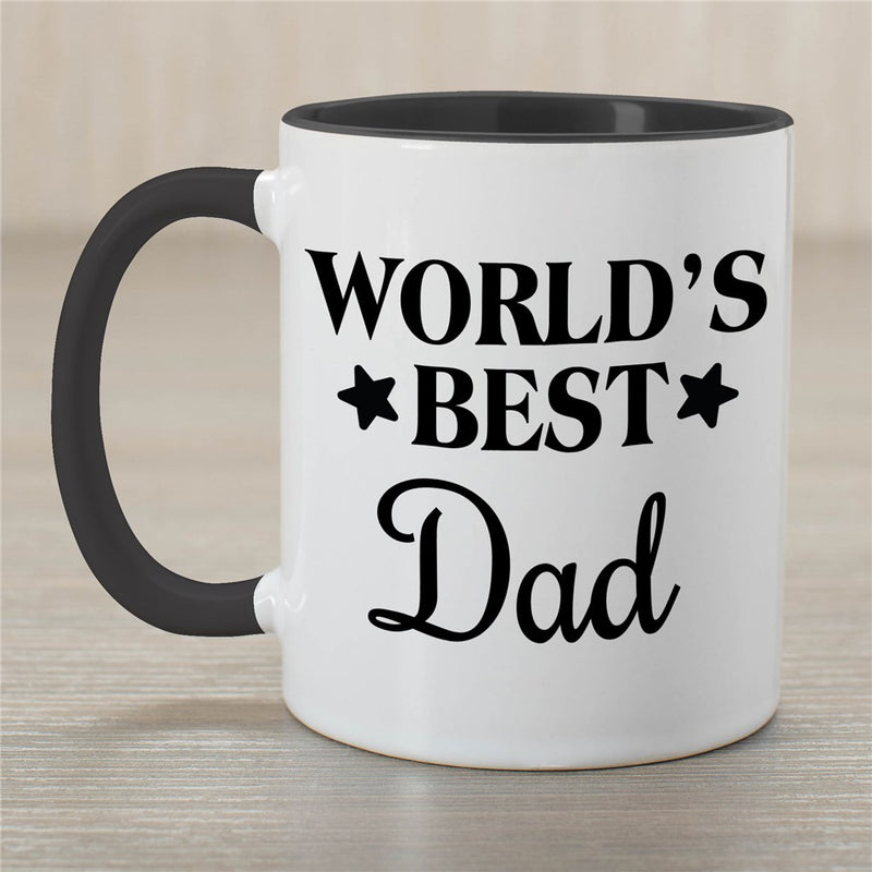 World's Best Coffee Mug with Stars - Personalized Award Design Mug - LED Gift Works