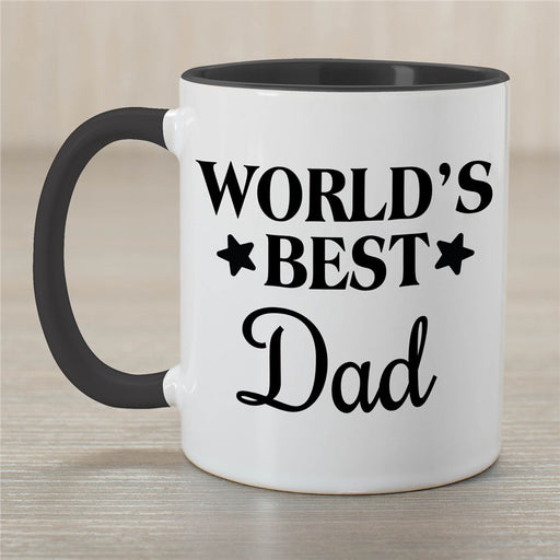 World's Best Coffee Mug with Stars - Personalized Award Design Mug - Way Up Gifts