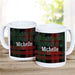 Plaid Snowflakes Coffee Mug - Personalized Winter Design - Way Up Gifts