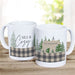 Nice & Cozy Bear Mug - Personalized Plaid Winter Coffee Mug - Way Up Gifts
