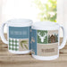 Animal Silhouettes Watercolor Coffee Mug - Personalized Nature Mug - Way Up Gifts