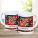 Merry & Bright Plaid Mug - Personalized Festive Plaid Mug - Way Up Gifts