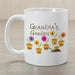 Flower Personalized Coffee Mug for Grandma - Custom Floral Grandma Mug - Way Up Gifts