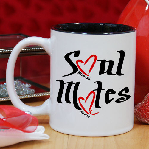 Soul Mates Coffee Mug - Personalized Romantic Gift - LED Gift Works