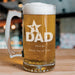 Personalized #1 Dad Sports Glass Mug – Custom Engraved Father’s Day Gift – Big Beer Mug - Way Up Gifts