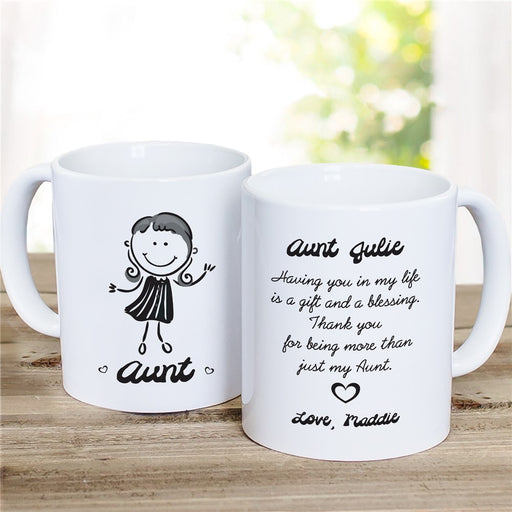 Aunt Mug - Personalized Coffee Mug for Aunts - Way Up Gifts