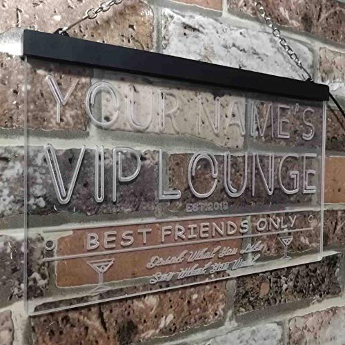 Personalized VIP Lounge LED Light Sign - Way Up Gifts