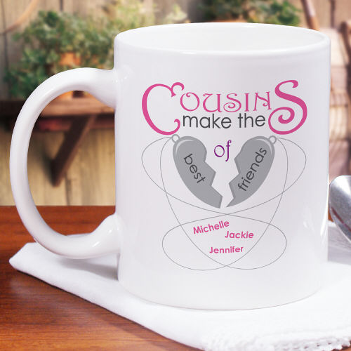 Best Friend Cousin Mug - Custom Coffee Mug for Cousins Who Are BFFs - Way Up Gifts
