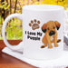 I Love My Puggle Mug - Personalized Dog Owner Gift - Way Up Gifts