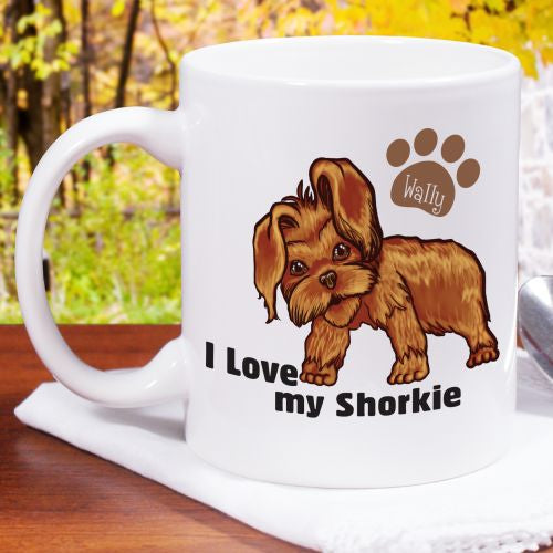 I Love My Shorkie Mug - Personalized Pet Coffee Mug - Way Up Gifts
