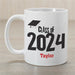 Graduation Cap Class of Graduation Personalized Coffee Mug - Custom Grad Cap Mug - Way Up Gifts