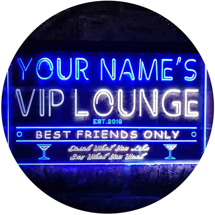 Personalized VIP Lounge LED Light Sign - Way Up Gifts