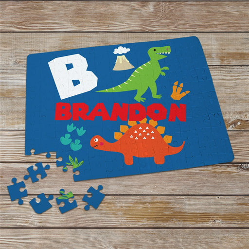 Personalized Dinosaur Adventure Kids Puzzle - LED Gift Works