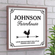 Love Grows Best Weather Vane Wall Decor - Rustic Farmhouse Style - LED Gift Works