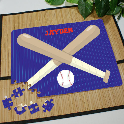 Personalized Baseball Fan Name Jigsaw Puzzle - LED Gift Works