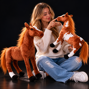 Big Lifelike Horse Stuffed Animal Realistic Plush Toy - LED Gift Works
