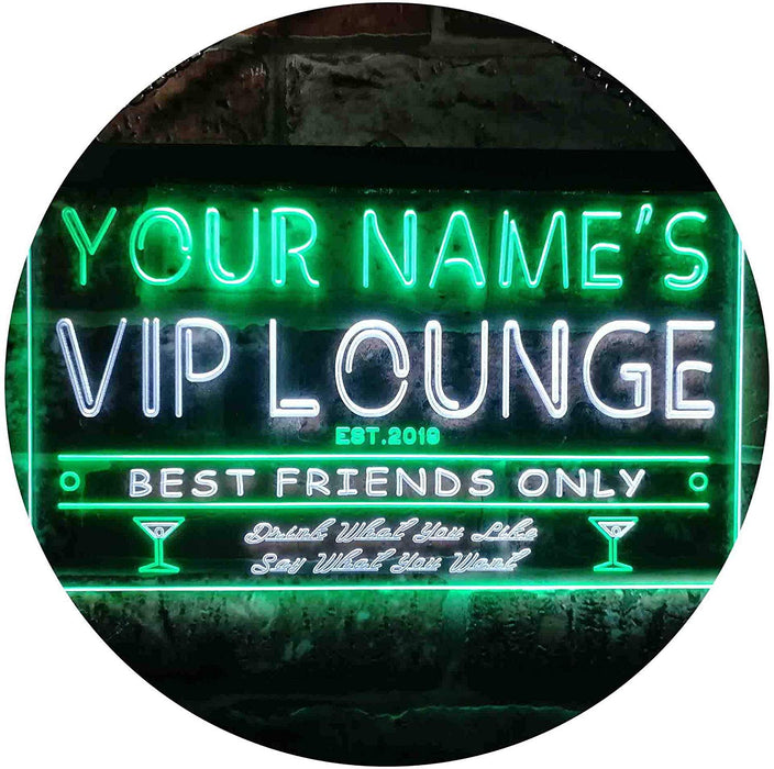 Personalized VIP Lounge LED Light Sign - Way Up Gifts
