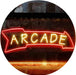 Game Room Arcade Down Arrow LED Light Sign - Way Up Gifts