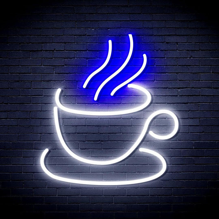 Coffee Cup Flex Silicone LED Sign (Neon-Style, LED Technology) - Way Up Gifts