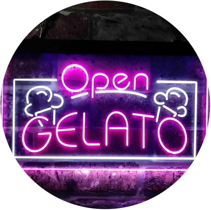 Open Gelato LED Light Sign - LED Gift Works