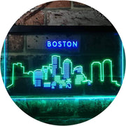Boston City Skyline LED Light Sign - LED Gift Works