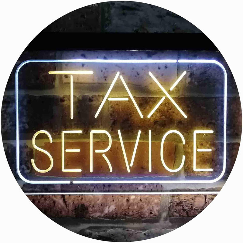 Tax Service LED Light Sign - LED Gift Works